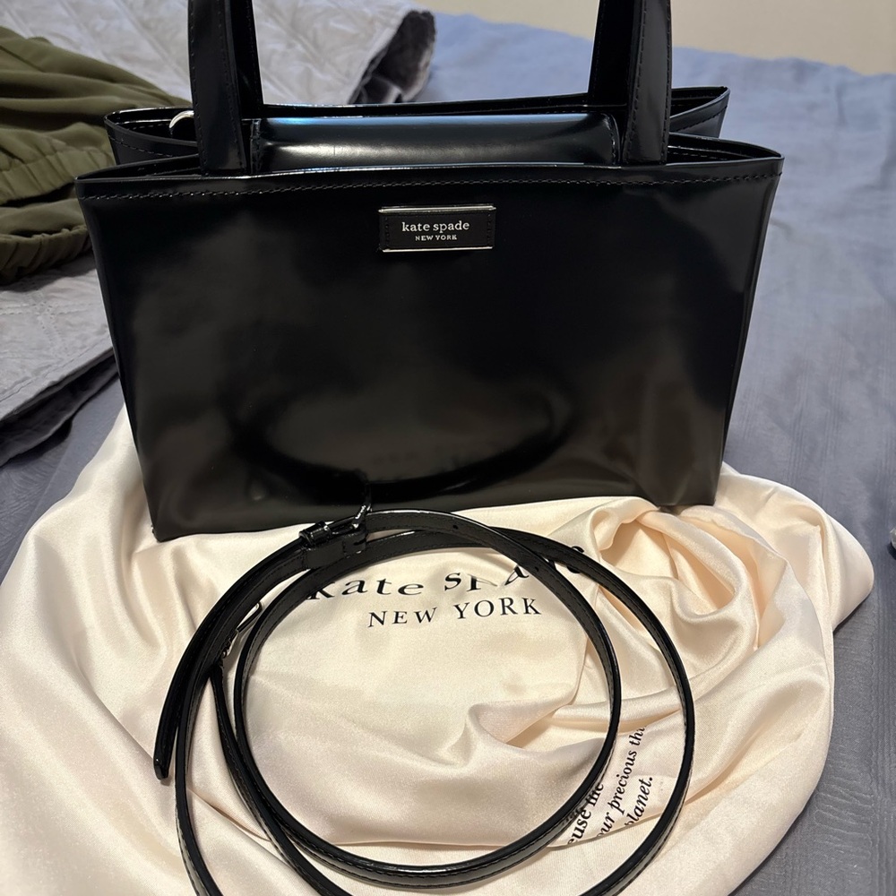 kate spade Black Patent Leather Satchel - Picture 10 of 10